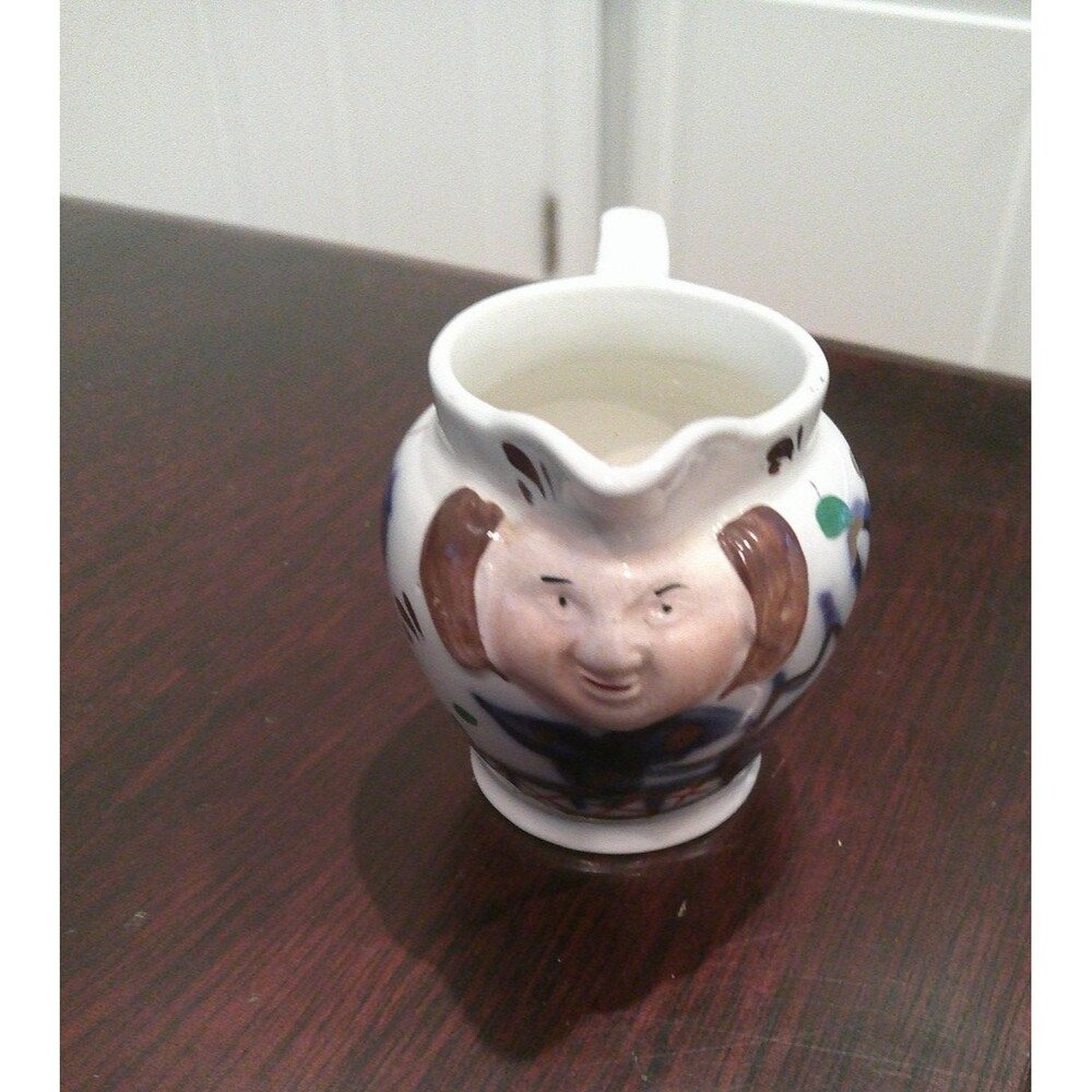 Vintage Allertons England Porcelain Character/ Toby Mini  Creamer Imari Style
